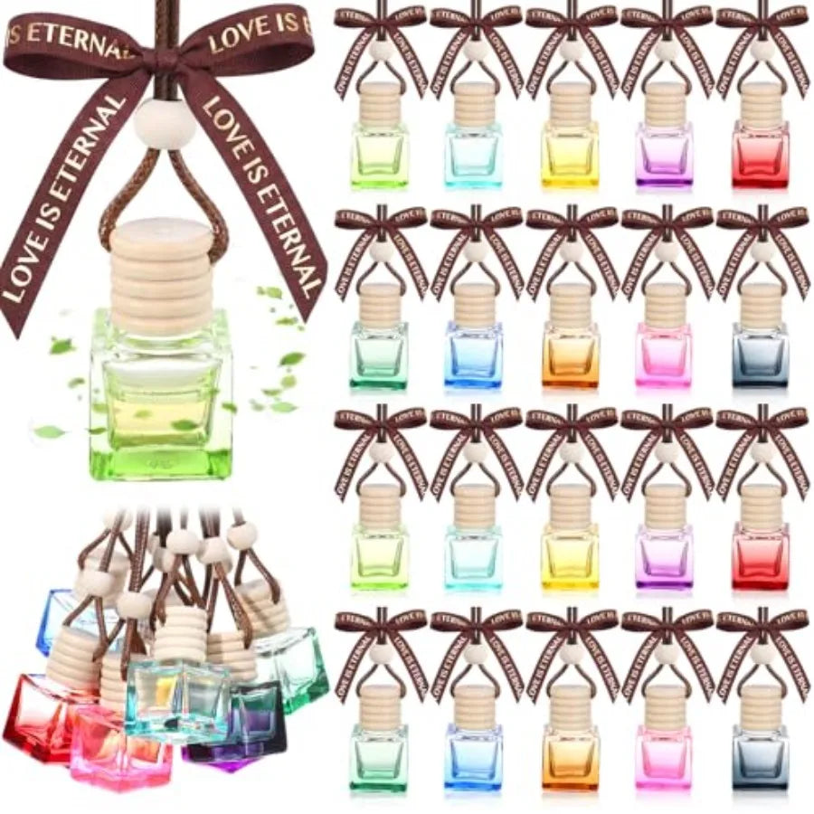 50pcs Gradient Hanging Car Diffuser Bottles