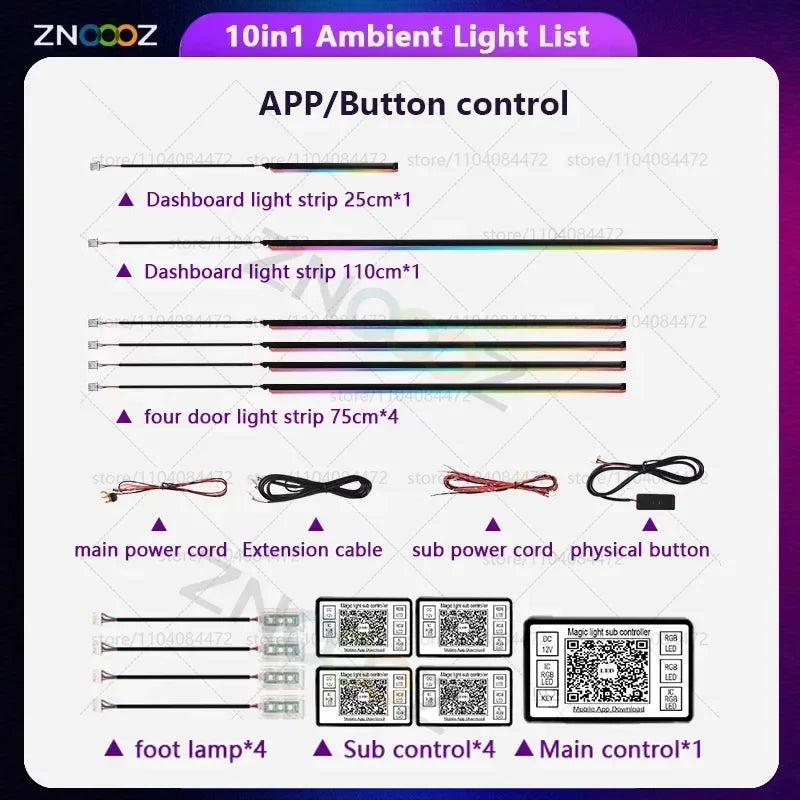 MG HS 22in1 RGB Ambient Light Kit