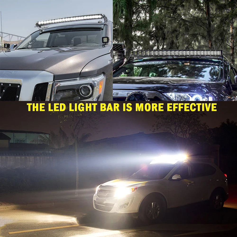 6D LED Light Bar 2-Row 4x4 12V/24V
