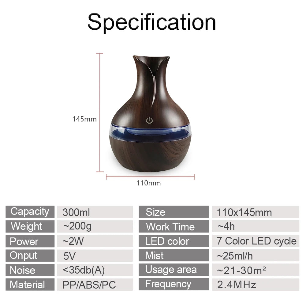 7-Color LED Humidifier Diffuser