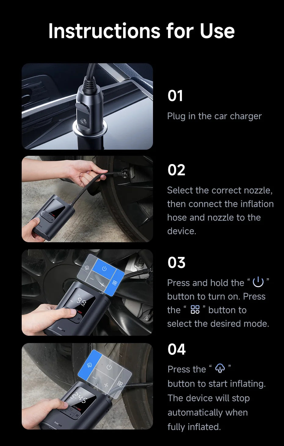 Baseus VA1 Pro/Max Air Compressor