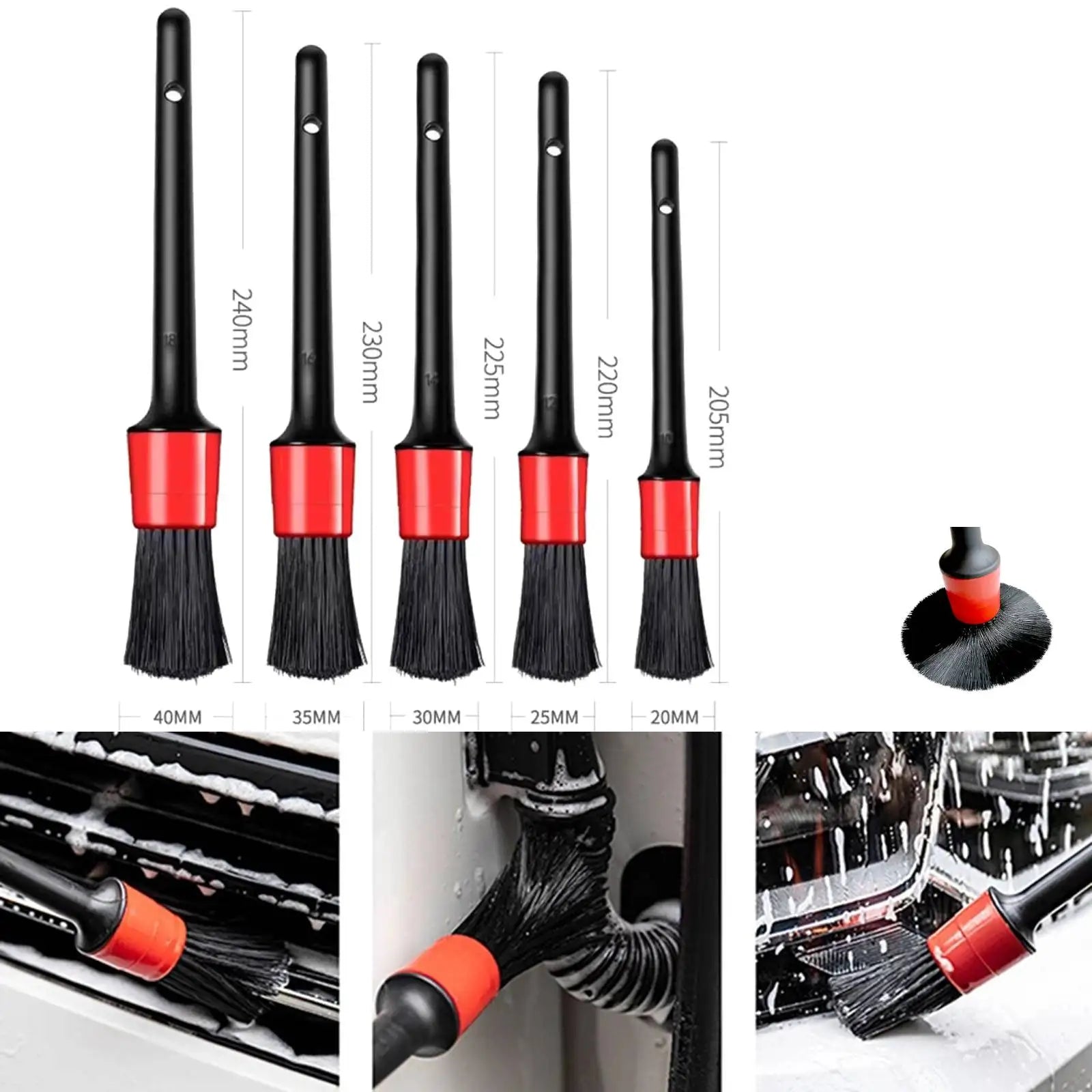 Car Detailing Brush Set