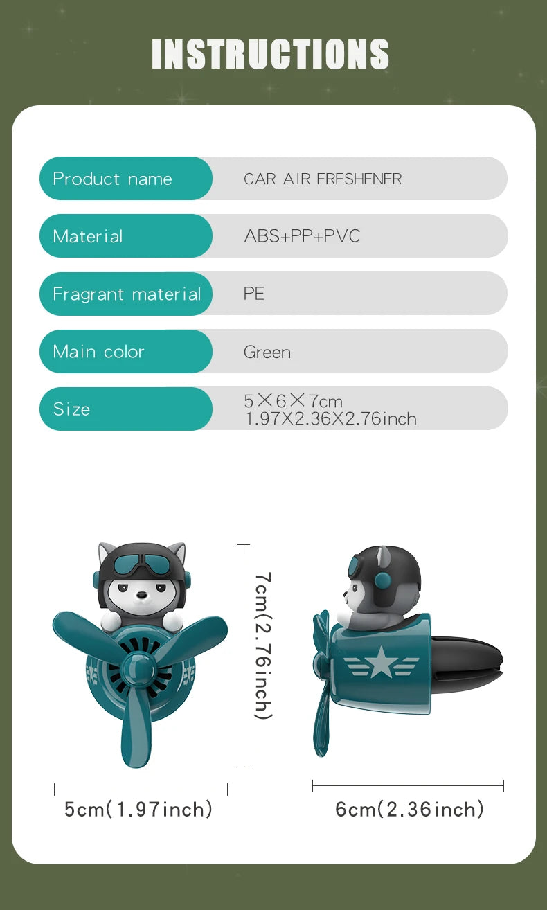 Pilot Dog Car Air Freshener
