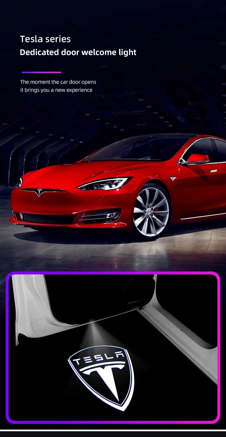 Tesla Door Logo Projector Lights (2PCS)