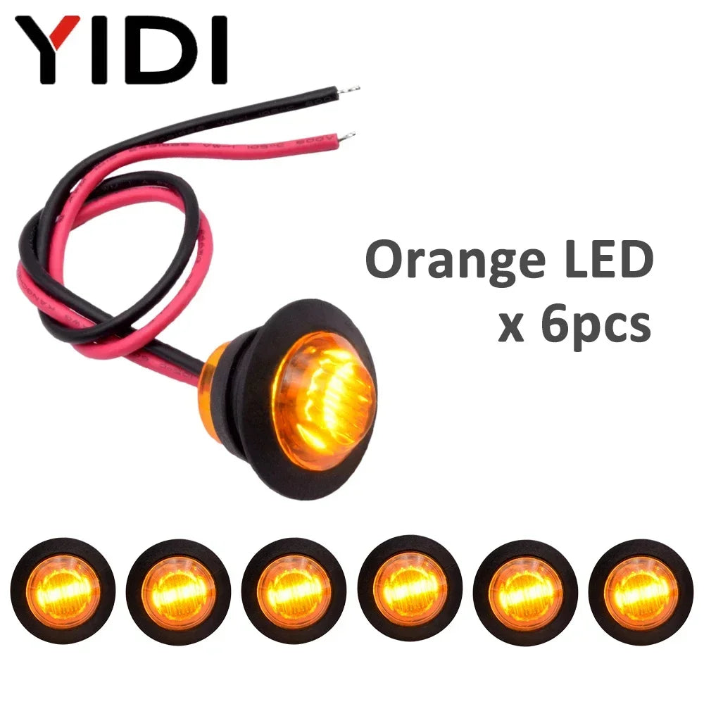 مصباح جانبي LED DRL مقاوم للماء 12 فولت