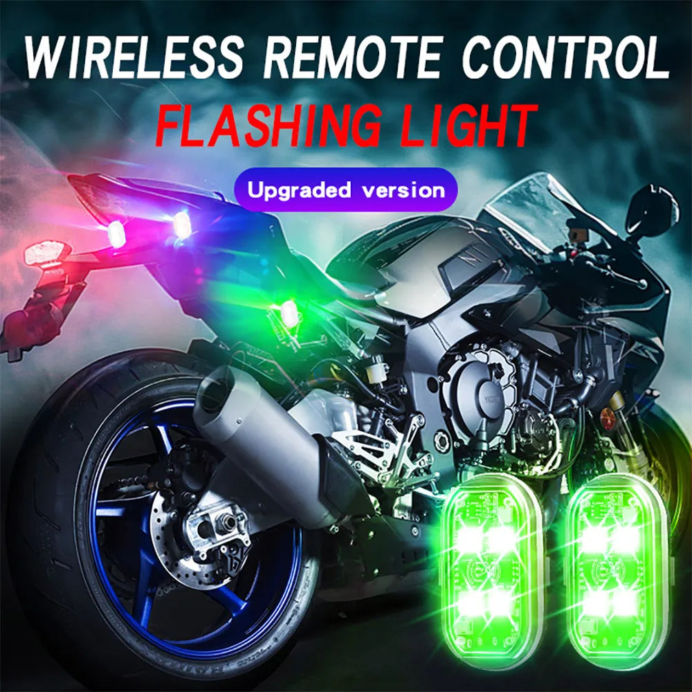 مصباح ستروب LED لاسلكي 8 ألوان قابل لإعادة الشحن