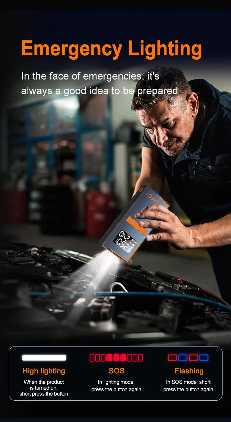 All-in-One Car Jump Starter & Air Pump
