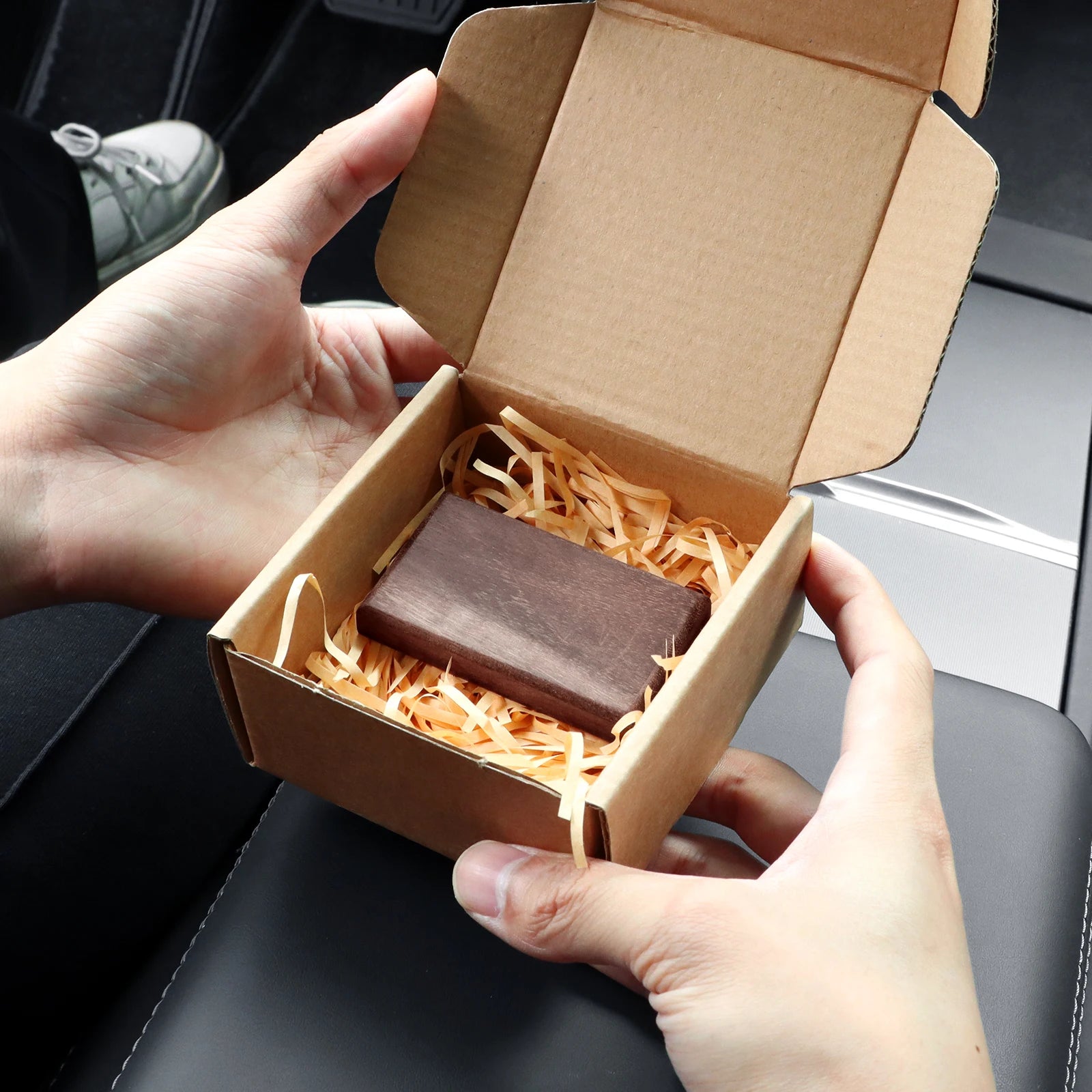 Wood Block Car Air Freshener