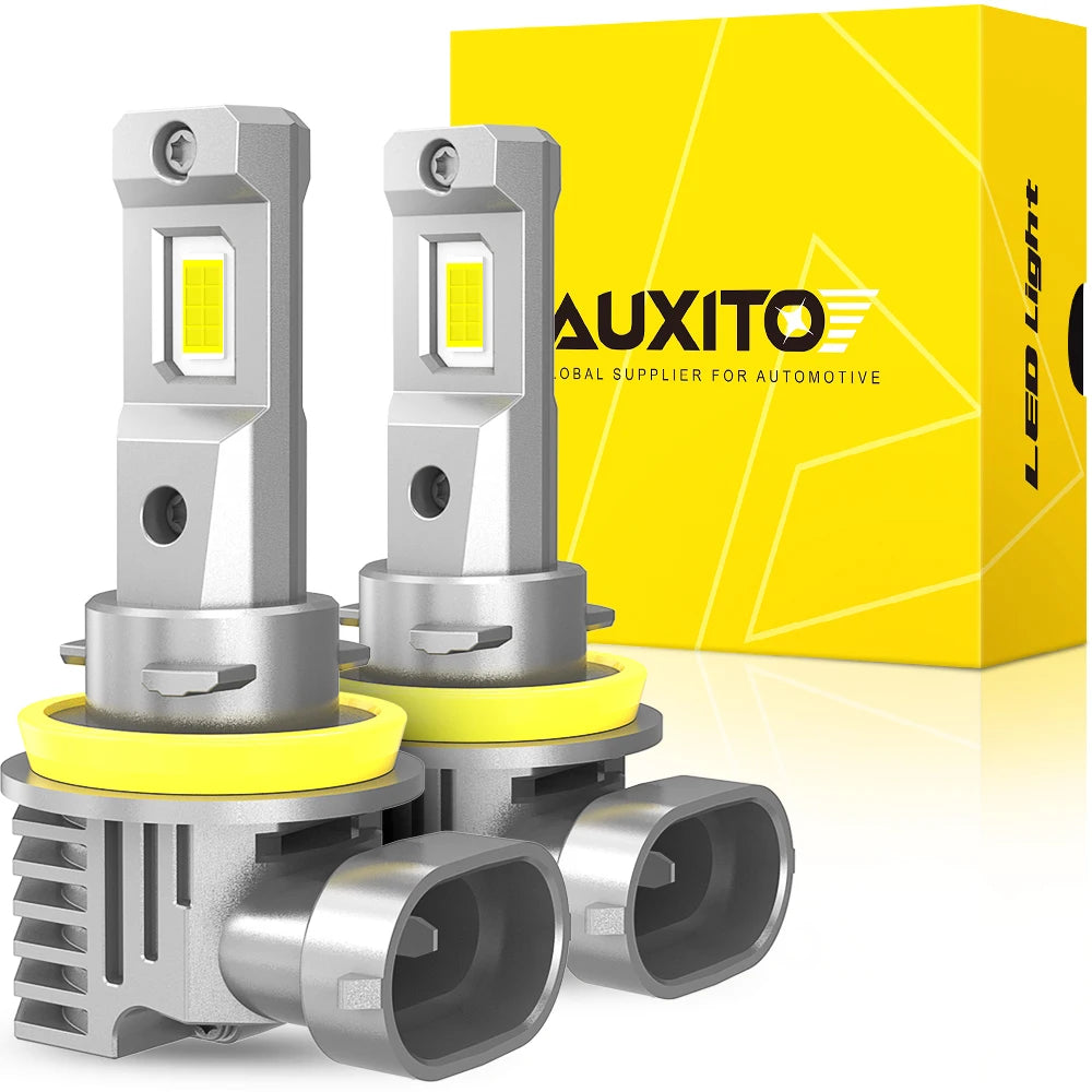 مصباح أمامي LED من AUXITO طراز M6 H11 بتقنية Canbus