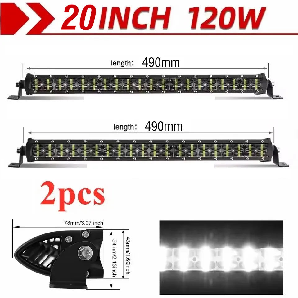 شريط إضاءة LED ثلاثي الأبعاد بصفين 4x4 12 فولت/24 فولت