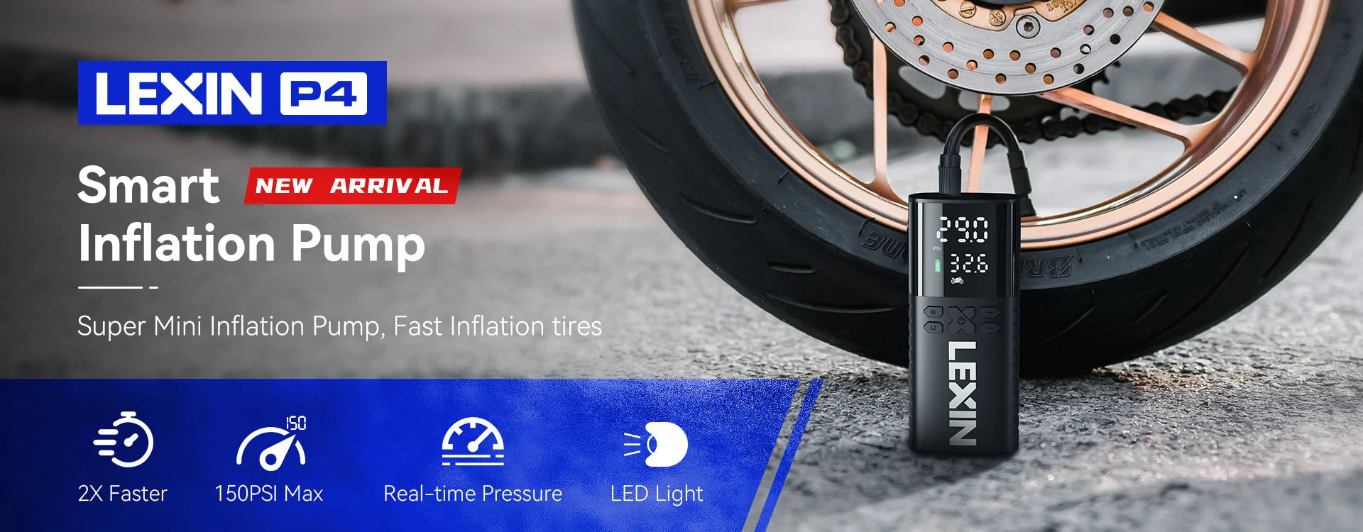 Lexin P4 Smart Tire Inflator