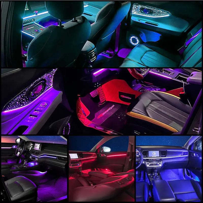 مجموعة إضاءة داخلية للسيارة 22 في 1 RGB