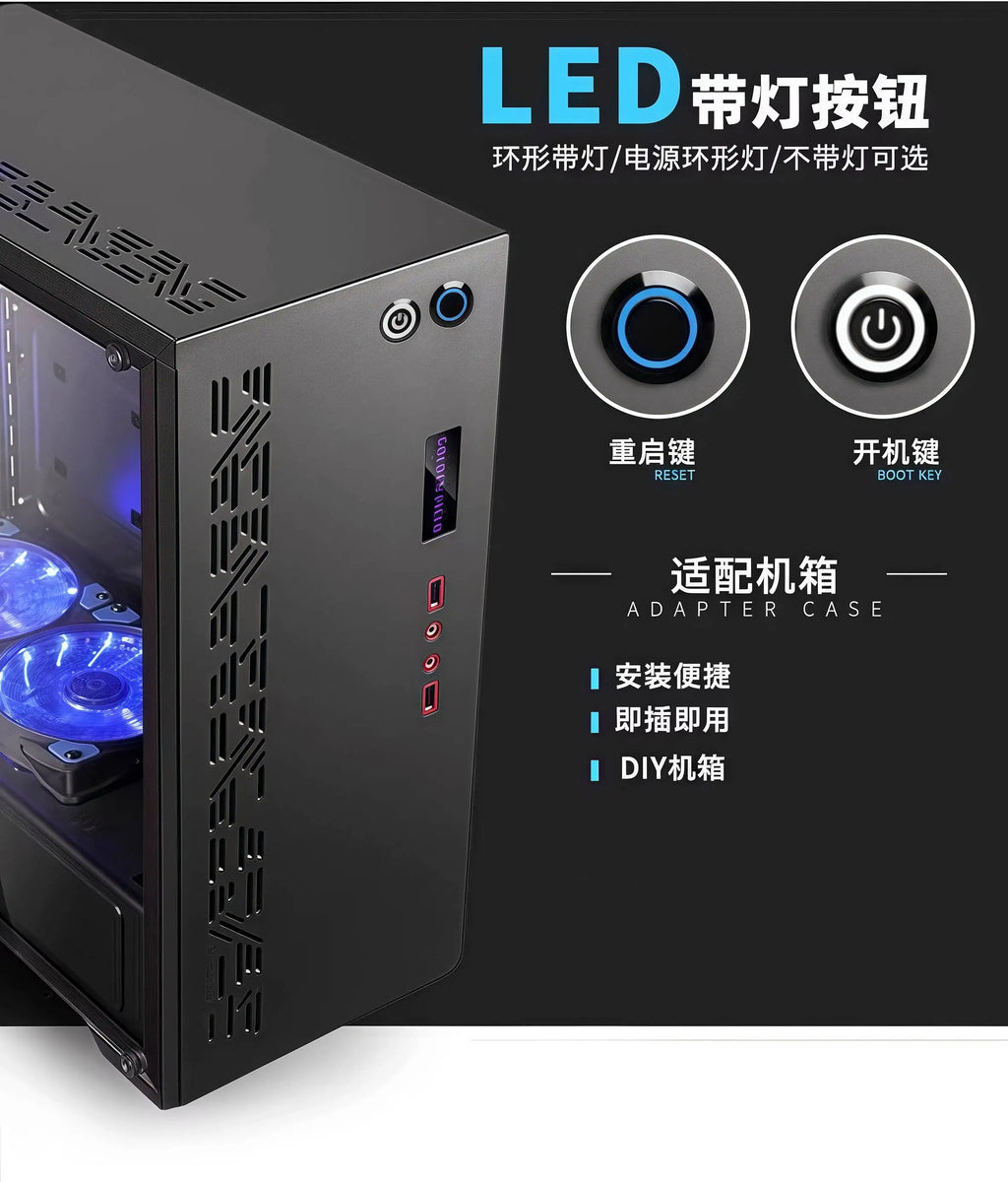 LED Push Button Switch 12/16/19/22mm