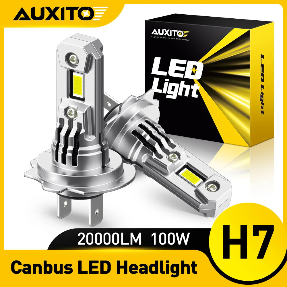 طقم مصابيح سيارة أمامية LED CSP H7