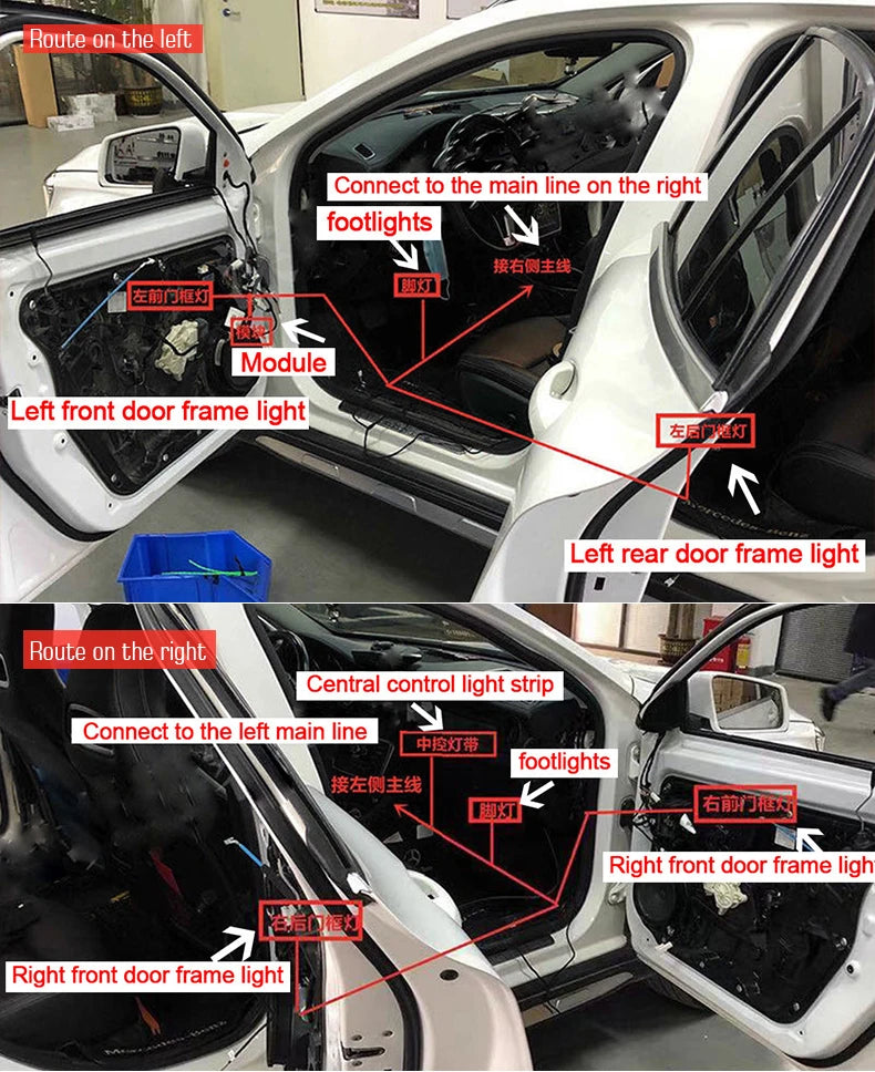 Mercedes Ambient Air Vent LED 64 Colors