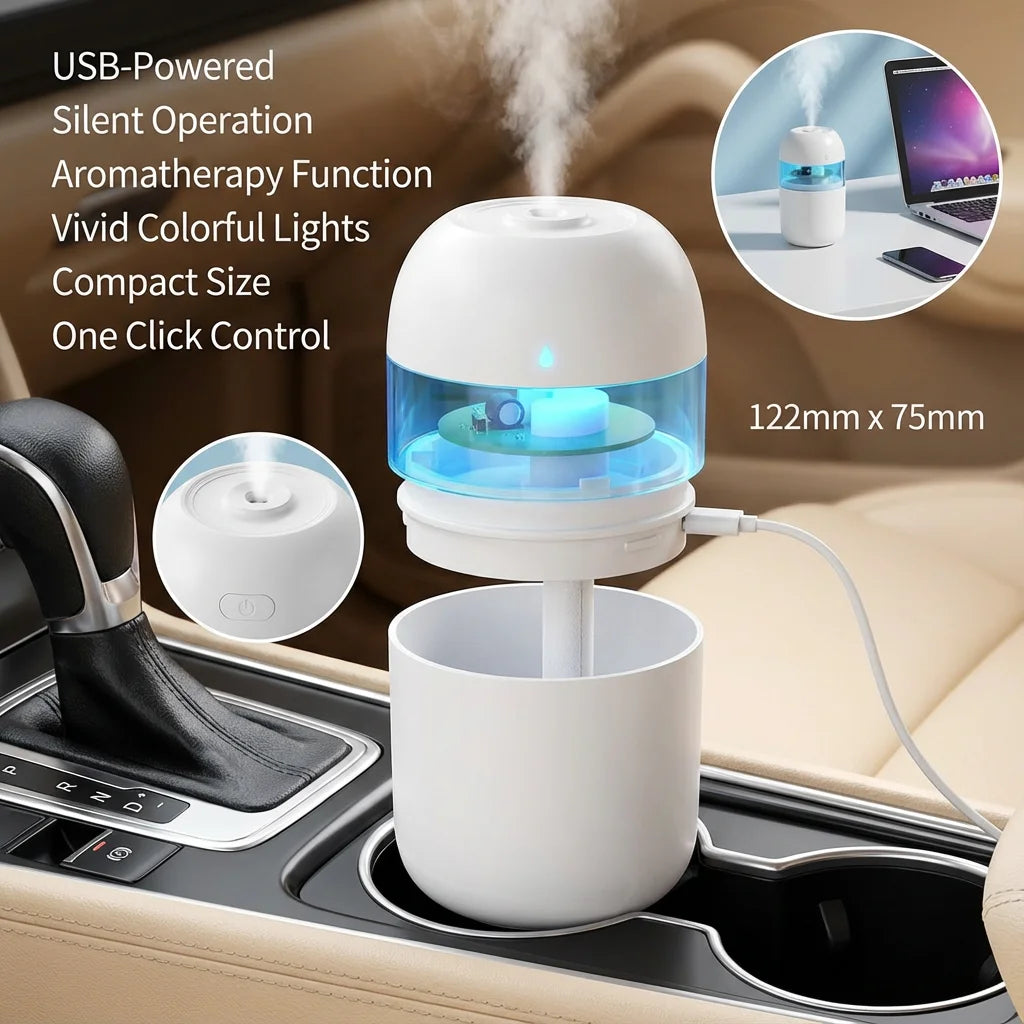 مرطب هواء بضباب USB سعة 220 مل