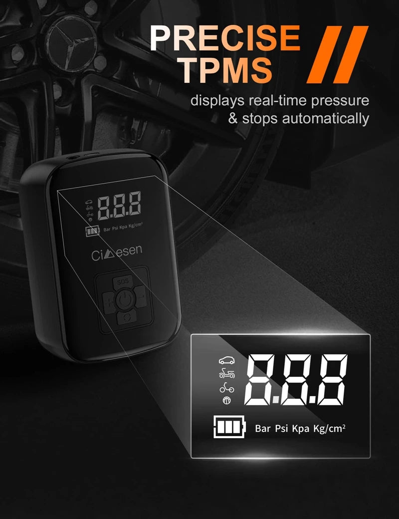 Wireless Tire Inflator 150PSI