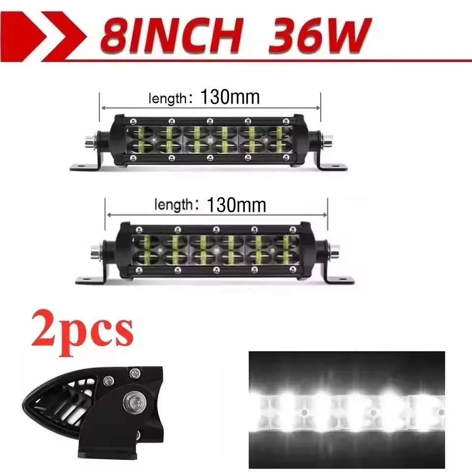 شريط إضاءة LED ثلاثي الأبعاد بصفين 4x4 12 فولت/24 فولت