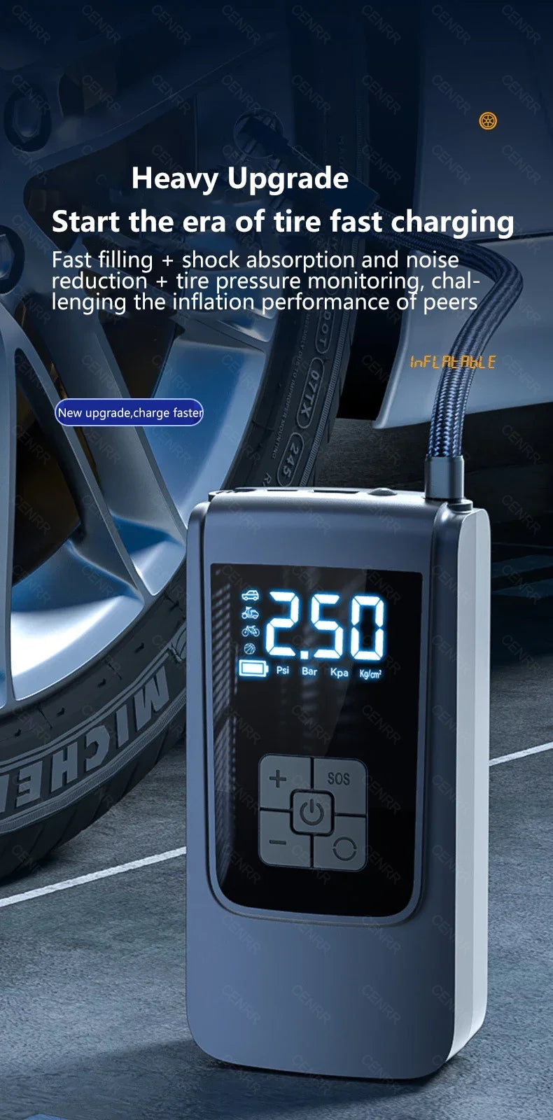 Wireless Tire Inflator