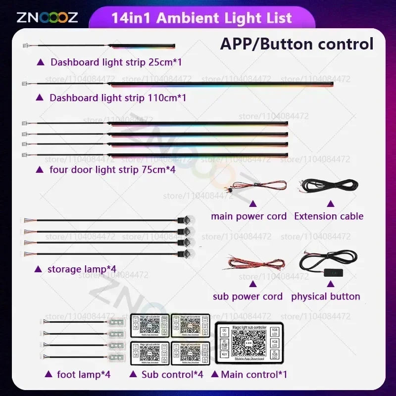 MG HS 22in1 RGB Ambient Light Kit
