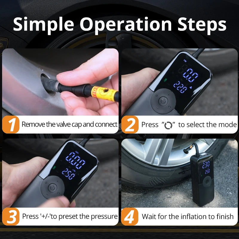 CARSUN Rechargeable Tire Inflator