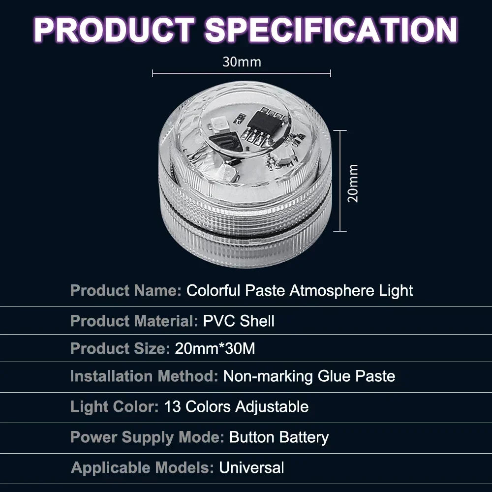 Wireless LED Interior Ambient Light Remote