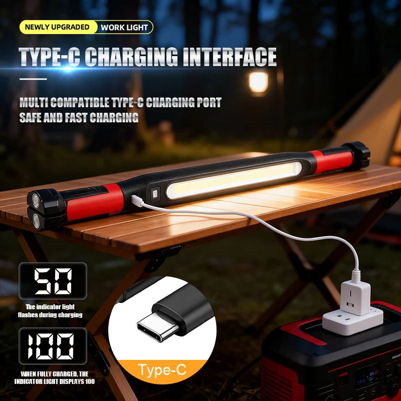 LED Rechargeable Work Light 360° Magnetic