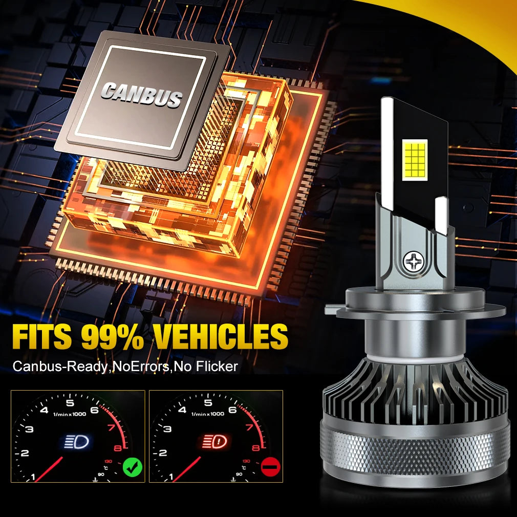 كشاف أمامي S&D LED بقوة 300 واط و 300000 لومن بتقنية Canbus