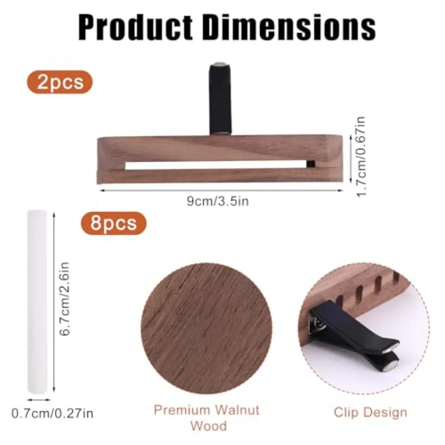Wood Aroma Vent Diffuser Set 2pcs