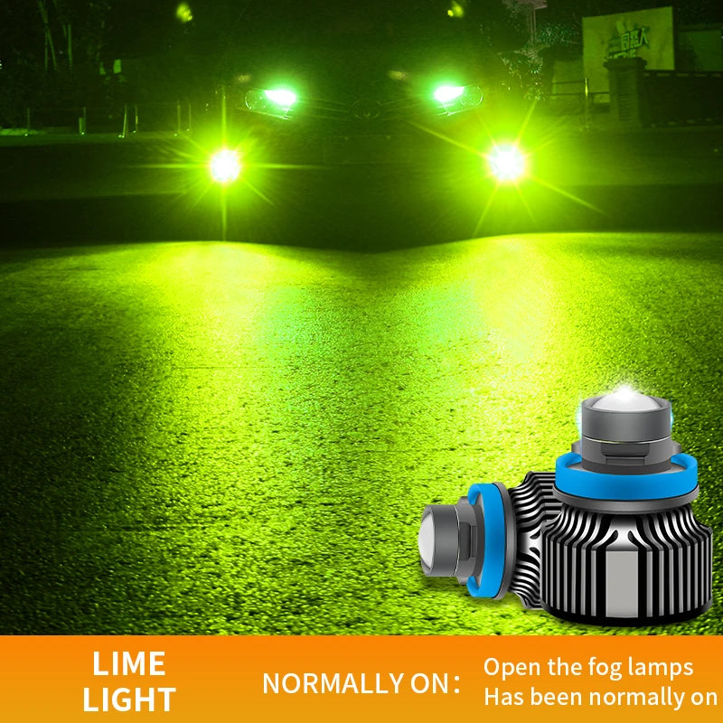 لمبة ضباب ليزر LED ثنائية اللون H11
