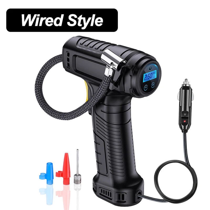 120W Portable Tire Inflator Pump