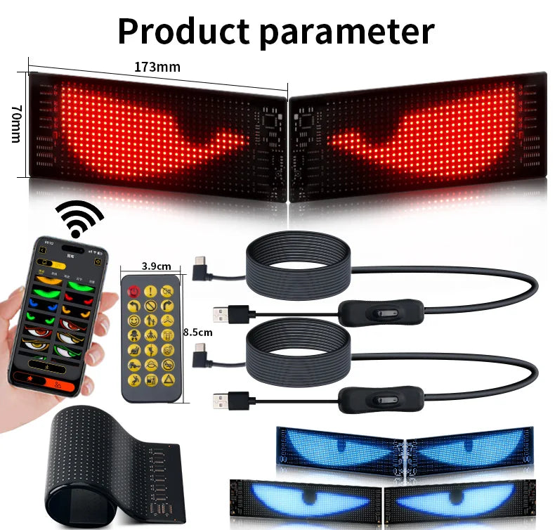 Devil Eyes LED Windshield Light (2PCS)