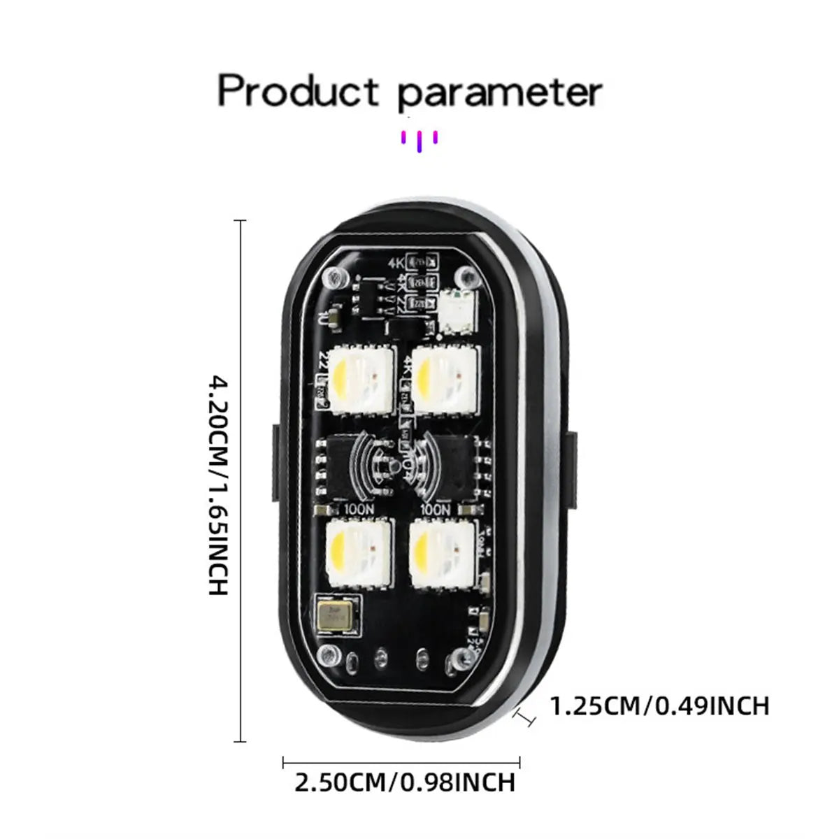 مجموعة إضاءة تحذير لاسلكية ستروب LED