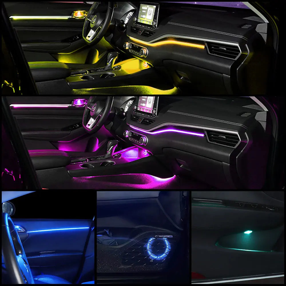 مجموعة إضاءة داخلية للسيارة 22 في 1 RGB