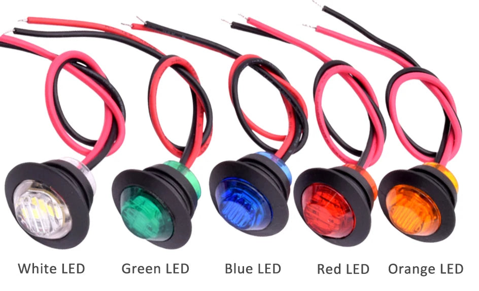 مصباح جانبي LED DRL مقاوم للماء 12 فولت