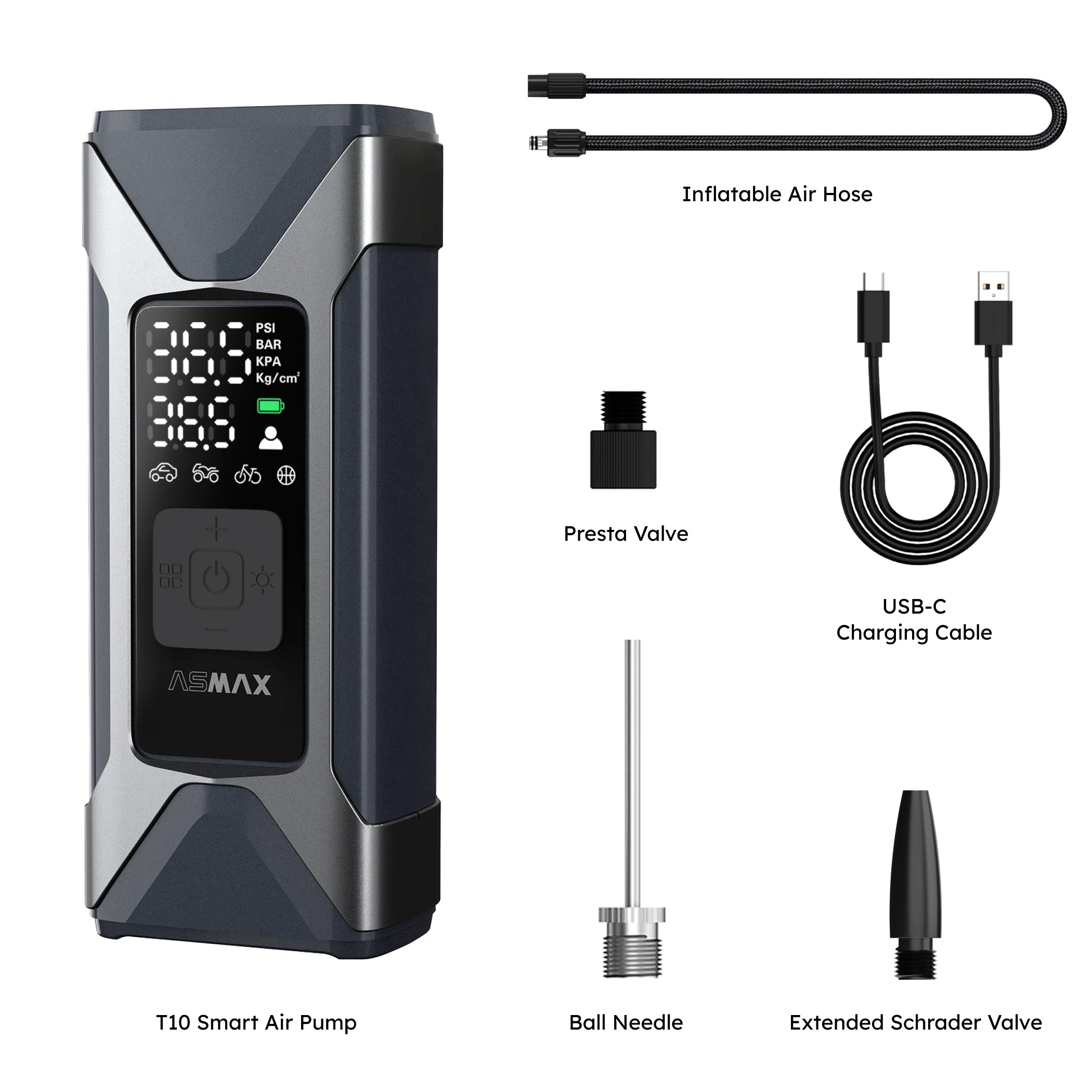 ASMAX 160PSI Portable Tire Inflator