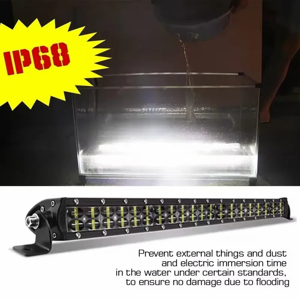 شريط إضاءة LED ثلاثي الأبعاد بصفين 4x4 12 فولت/24 فولت