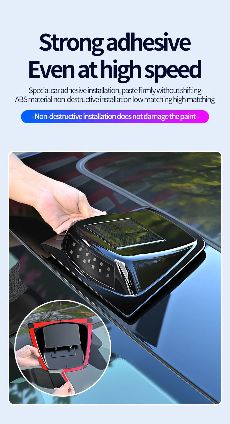 Solar LED Car Anti-Collision Warning Light