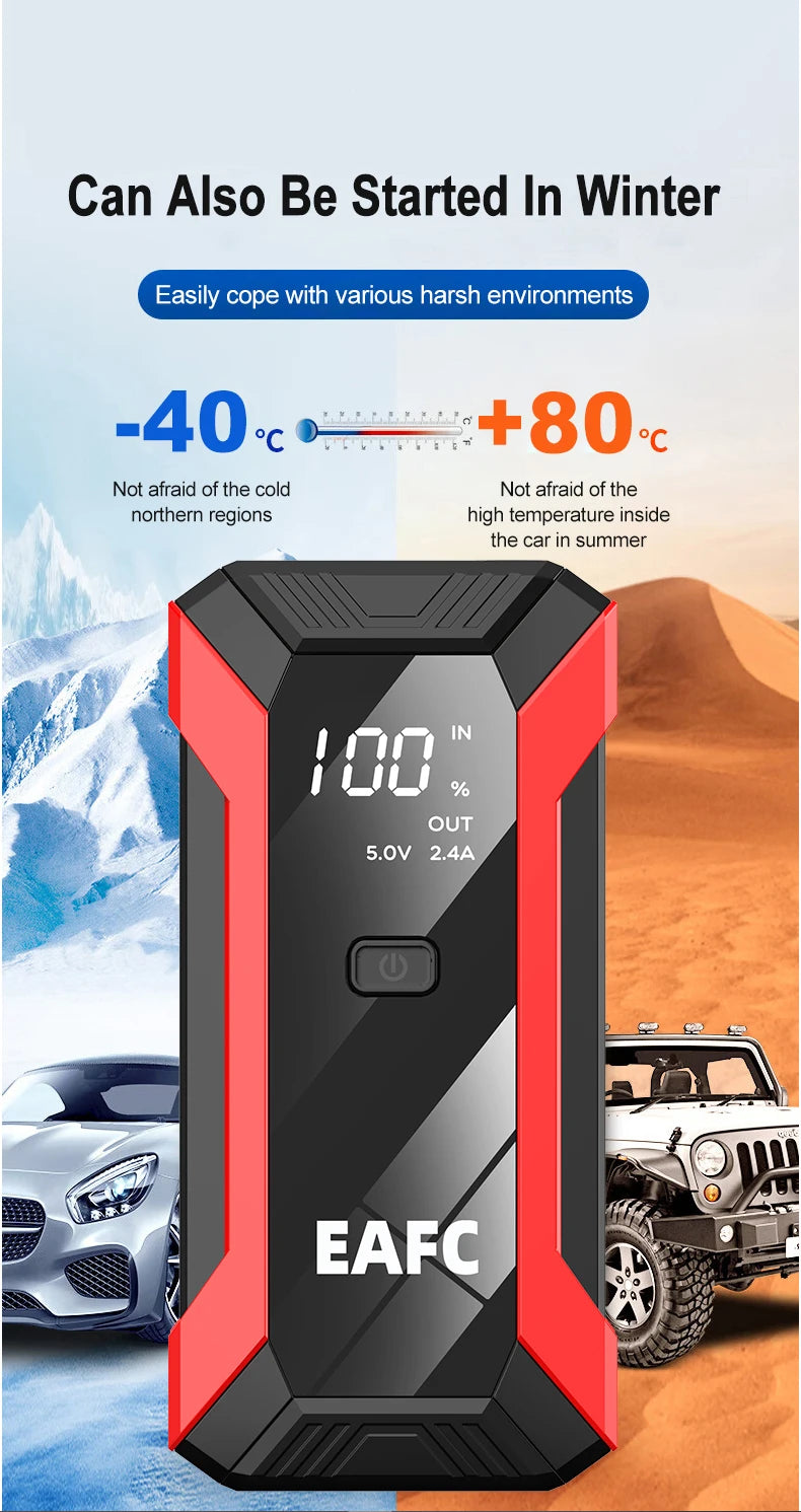 Portable 2000A Jump Starter 12V