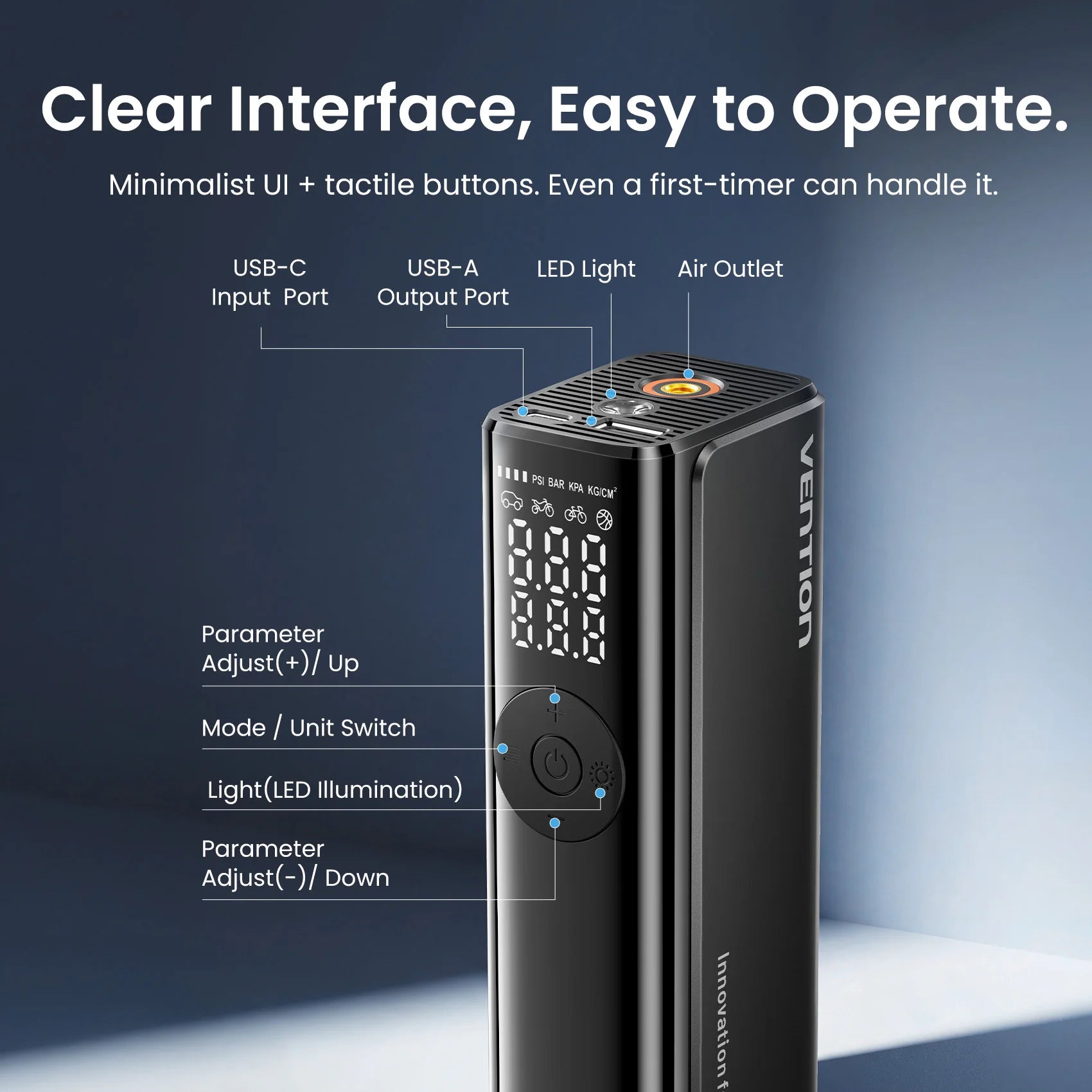 Wireless Tire Inflator 5200mAh