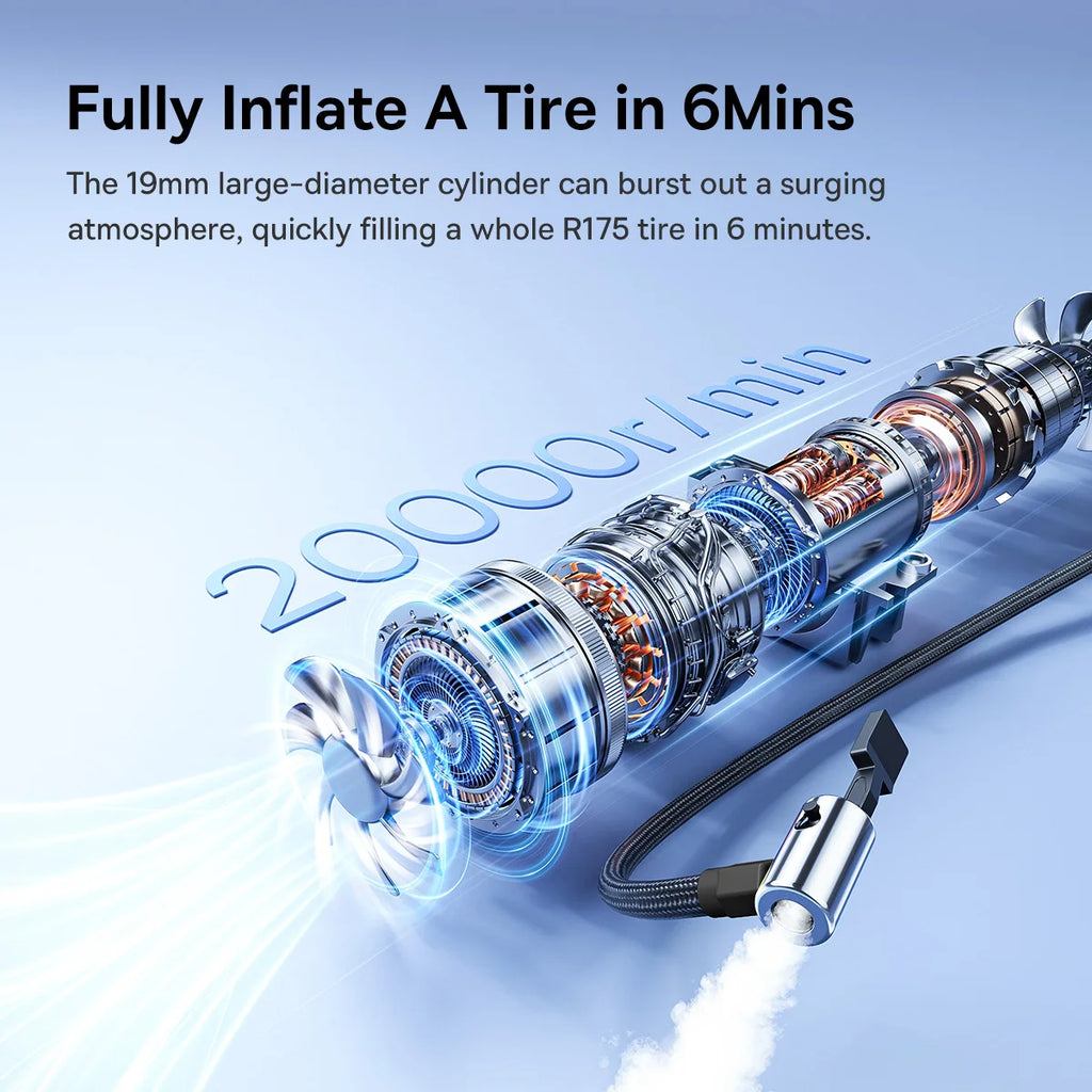 Baseus 2-in-1 Tire Inflator 6000mAh