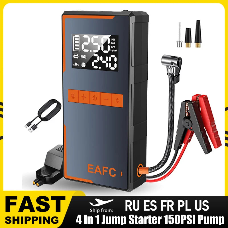All-in-One Car Jump Starter & Air Pump