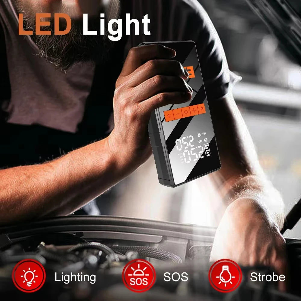 4-in-1 Car Jump Starter & Air Compressor