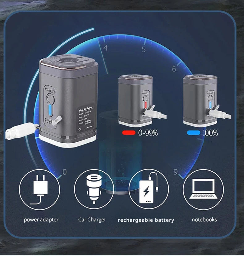 Mini Portable Air Pump 1300mAh