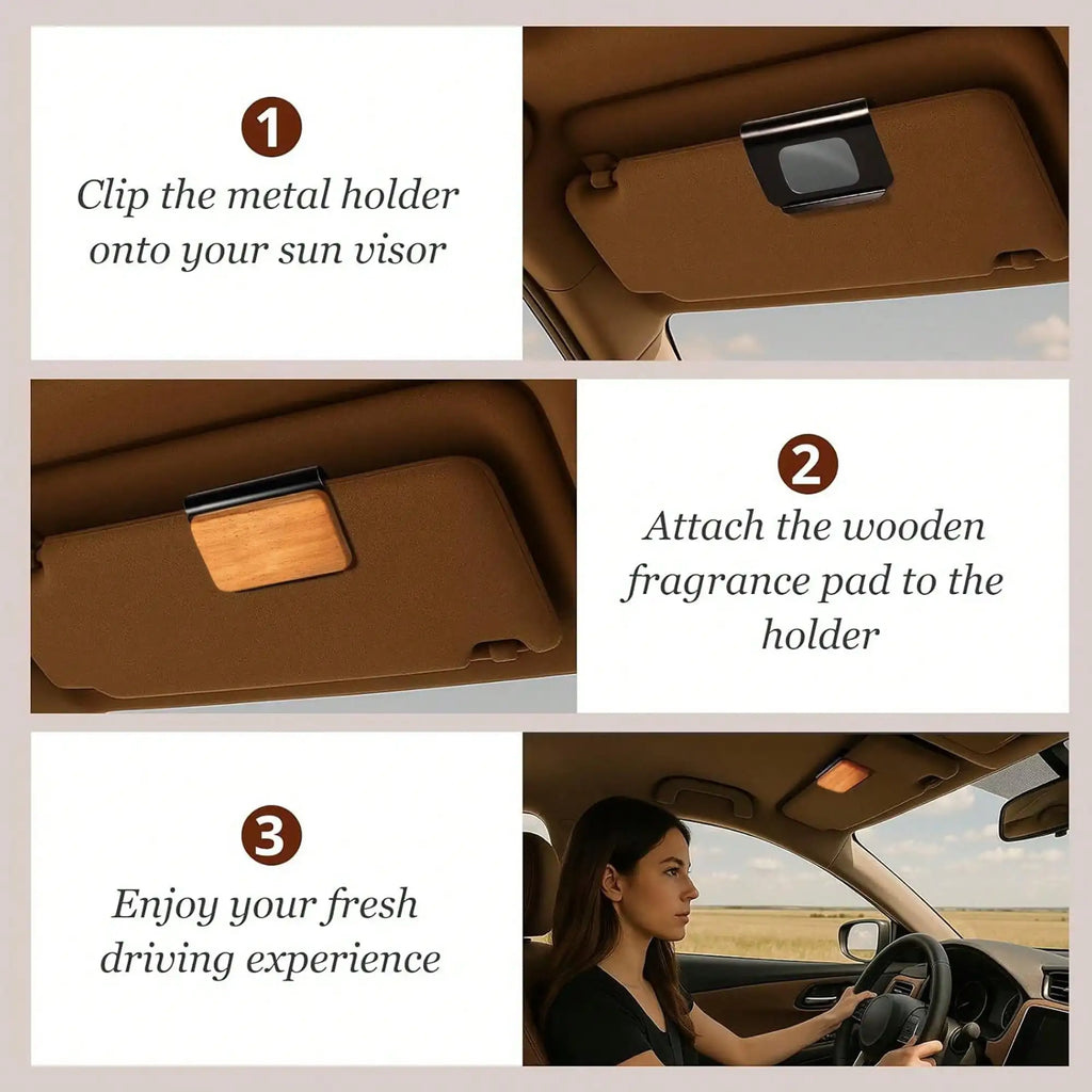 Wood Car Air Freshener Clip