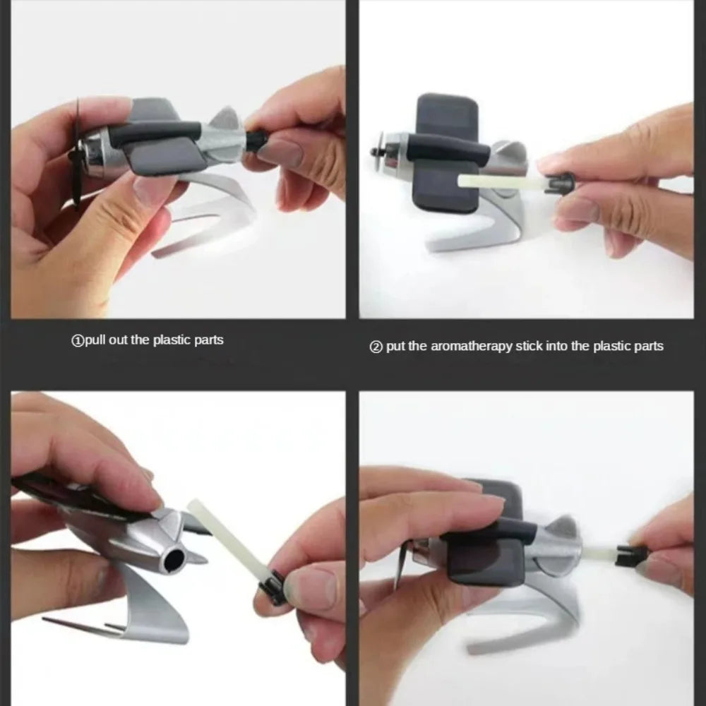 Solar Airplane Car Air Freshener