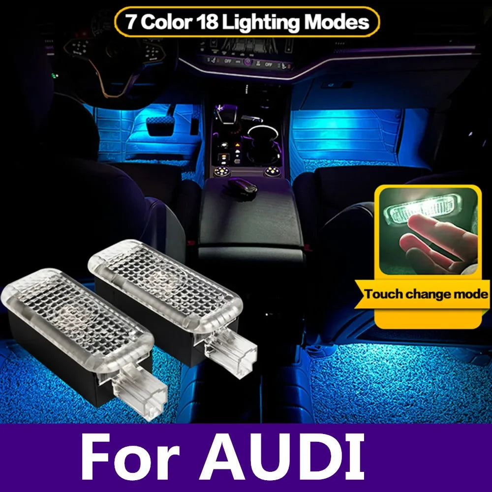 طقم إضاءة محيطية LED للأقدام من أودي