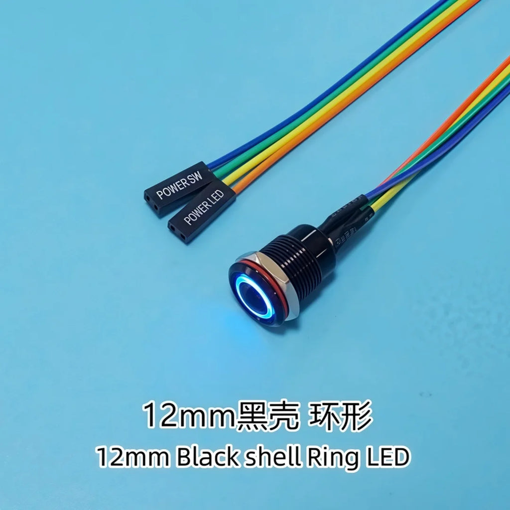 LED Push Button Switch 12/16/19/22mm