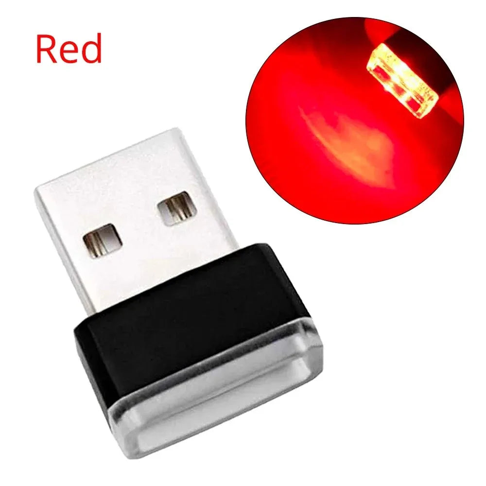 إضاءة LED محيطية صغيرة بمنفذ USB (قطعتان/10 قطع)